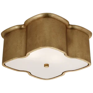 AERIN for Visual Comfort Signature Bolsena Clover Flush Mount in Gild