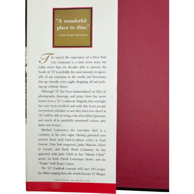 The "21" Club, a former prohibition speakeasy, is one of the finest establishments in New York City. The Club opened its...