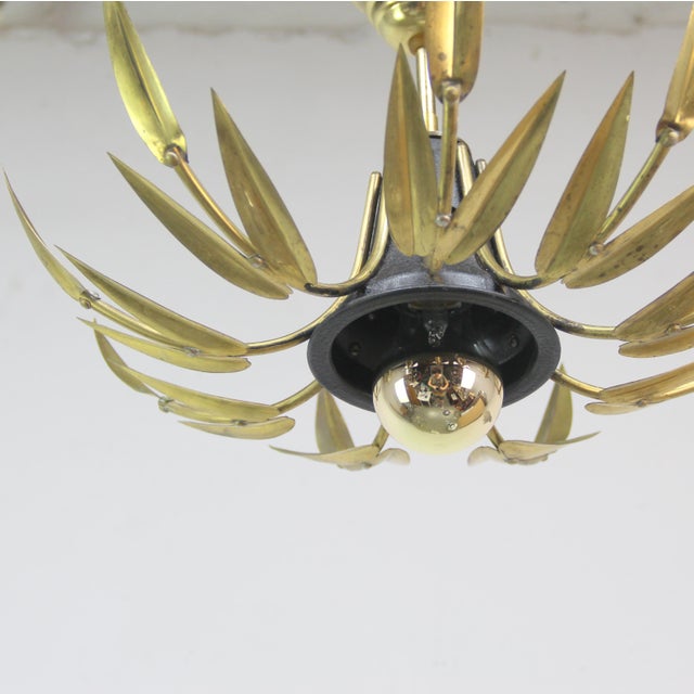 Mid-Century Modern Vintage Sun Lamp in Metal, 1960s For Sale - Image 3 of 4