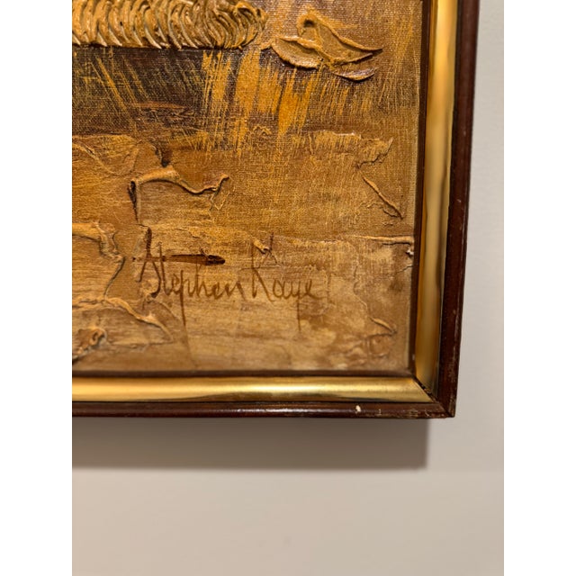 Abstract Mid-Century Stephen Kaye Floral Palette Knife Painting For Sale - Image 3 of 9