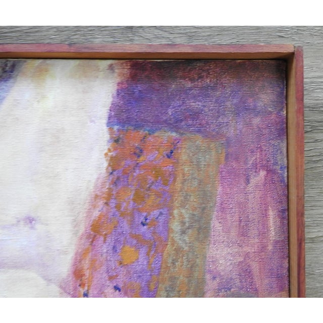 Abstract Late 20th Century Abstract Nude Violet Purple Painting For Sale - Image 3 of 7