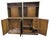 Traditional Mid 20th Century Pair of Traditional Two Section Wooden Storage Cabinets For Sale - Image 3 of 9