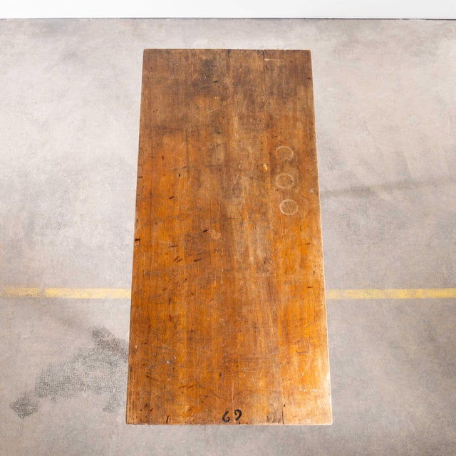 Brown Small French Cast Base Dining Table, 1950s For Sale - Image 8 of 9