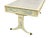 Ornamental & Decorative Materials Faux Bamboo Blue and Creme Toile De Joy Chinoiserie Large Leather Top Executive Desk For Sale - Image 7 of 12