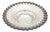 Circular Fruit Bowl in Gummed Silver For Sale