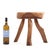 Rustic Small French Rustic Hardwood Table or Stool, C. 1950 For Sale - Image 3 of 6