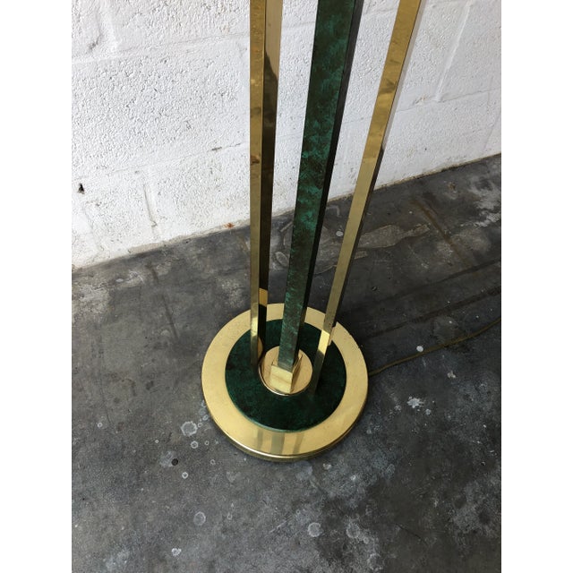 Brass Vintage Italian Postmodern Torchiere Floor Lamp by Relux Milano. For Sale - Image 8 of 13