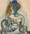 Printmaking Materials Original 1974 Pablo Picasso Menton Biennale Internationale D’Art Exhibition Poster Framed For Sale - Image 7 of 7
