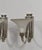 Silver Petitot & Degue French Art Deco Nickeled Bronze & Frosted Glass Modernist Wall Sconces 1930s - A Pair For Sale - Image 8 of 14