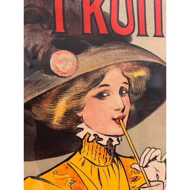 Art Nouveau French Advertising Lithograph Poster Printed by G. Delattre & Cie. For Sale - Image 9 of 10