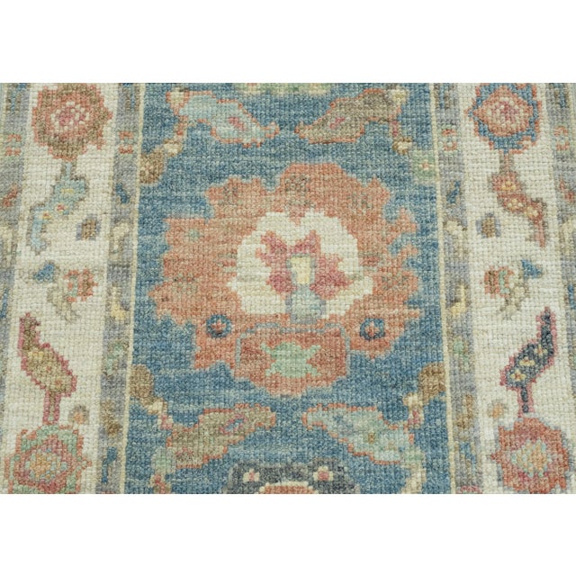 Turkish Oushak Runner Rug 2'3" x 5'10" #17551 For Sale - Image 4 of 8
