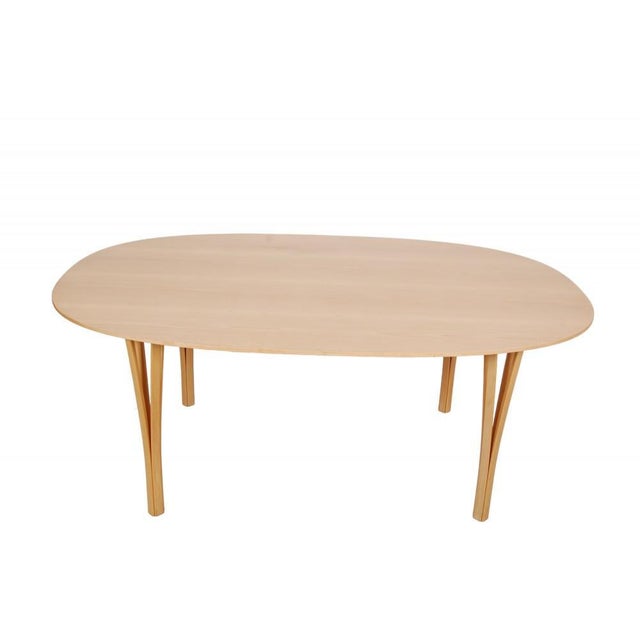 Beech Dining Table by Piet Hein, 1980s For Sale - Image 3 of 11