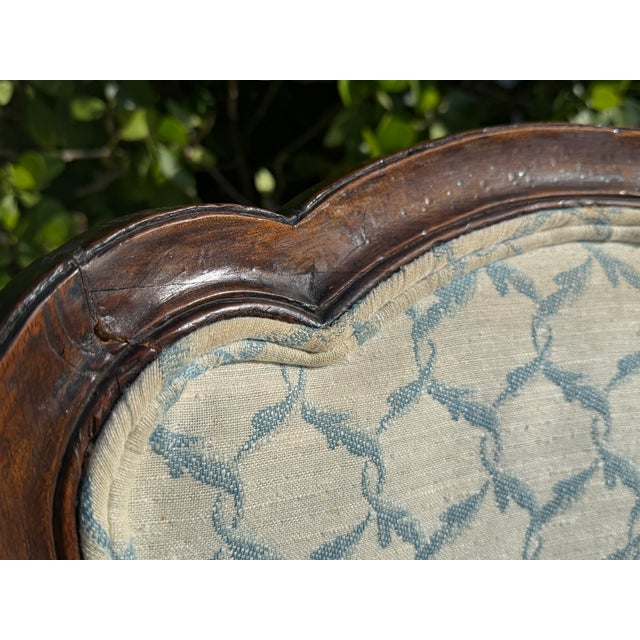 Antique French Louis XV Style Walnut Bergère Armchairs, a Pair For Sale - Image 17 of 18