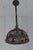 Antique Ceiling Lamp with Glass Shade and Brass Mounting, 1900s For Sale - Image 6 of 9