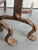 Metal Vintage Brass Hammered Flower Fireplace Andirons For Sale - Image 7 of 10