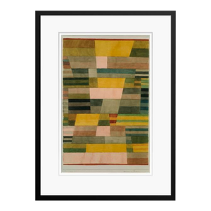 Paul Klee 'Monument' Archival Pigment Print Framed in Black Reproduction