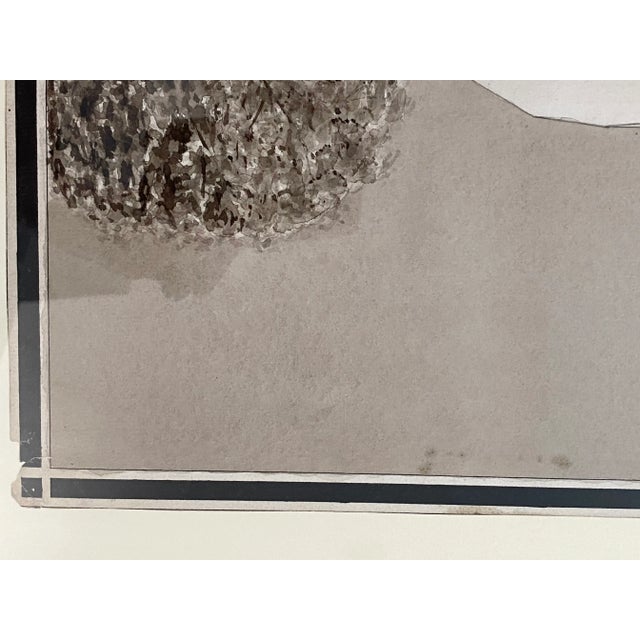 Paint Architectural Drawing Watercolor University of New Hampshire Building 1927 For Sale - Image 7 of 13