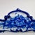 Mid 20th Century Vestal Alcobaca Portugal Blue and White Floral Handled Ceramic Serving Tray For Sale - Image 9 of 16