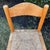 Wood Set of 2 Early 20th Century Solid Wood Rush Seat Dining Chairs For Sale - Image 7 of 14