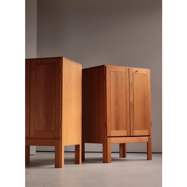Gray Pinewood Asserbo Cabinets by Børge Mogensen for Karl Andersson & Sons, Sweden, 1960s For Sale - Image 8 of 18
