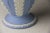 1970s Vintage Wedgwood Acanthus and Bullrush Blue Jasperware Vase For Sale - Image 5 of 11