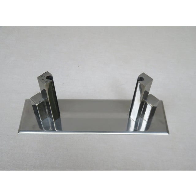 Art Deco Nickel Picture Frame, France For Sale - Image 12 of 12