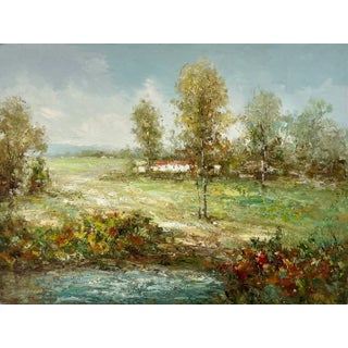 Impressionistic Landscape Original Oil Painting For Sale