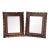 1940s Hand Carved Mahogany Mirrors, a Pair For Sale