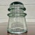 Early 20th Century Antique Armstrong Aqua Tinted Glass Electrical or Telephone Insulator For Sale - Image 5 of 7