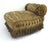 1920s Antique Upholstered Bench/Stool with One Small Tufted and Rolled Arm and Tassel Shag Trim For Sale - Image 5 of 6