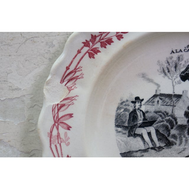 Late 19th Century Antique French Creil Et Montereau Ironstone Campaign Plates - 12 pcs For Sale - Image 5 of 12
