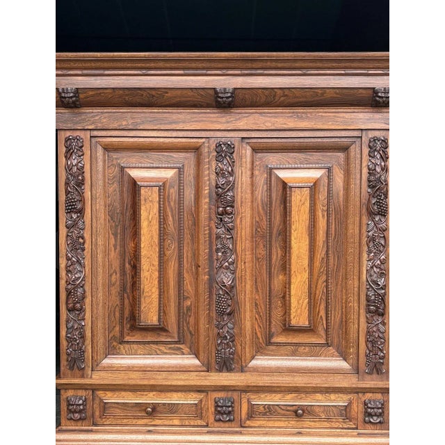 19th Century Renaissance Style Rosewood Cabinet, 1850 For Sale - Image 10 of 11