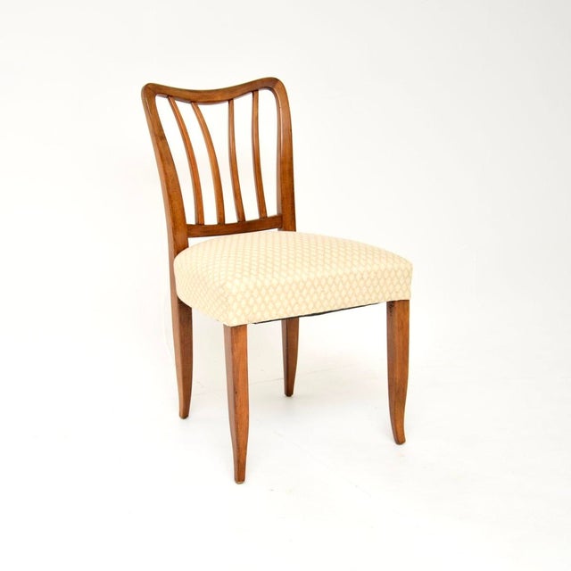 Mid-Century Modern Mid-Century Italian Walnut Dining Chairs by Paolo Buffa, 1950, Set of 6 For Sale - Image 3 of 11