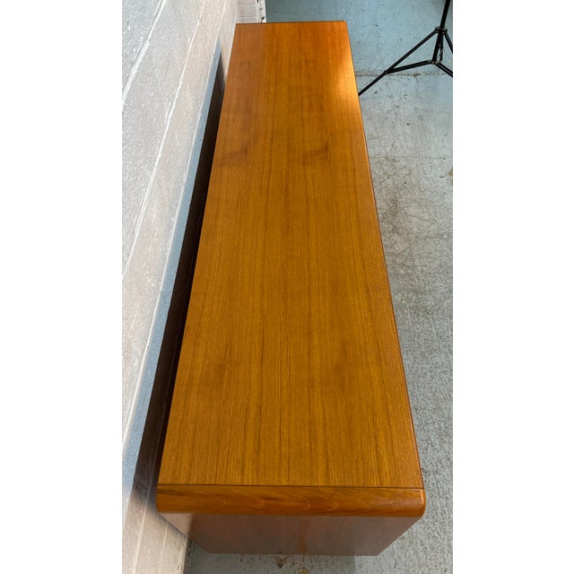 Brown Mid 20th Century Danish Modern Teak Nine-Drawer Lowboy Dresser by Sun Cabinet Co LTD For Sale - Image 8 of 17