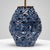 Perforated Blue and White Glazed Stoneware Table Lamp, Denmark, 1960s For Sale - Image 6 of 9
