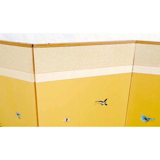 Oriental Decorative 8 Panel Silk Embroidery Peacock Scene Room Divider Screen For Sale - Image 4 of 18