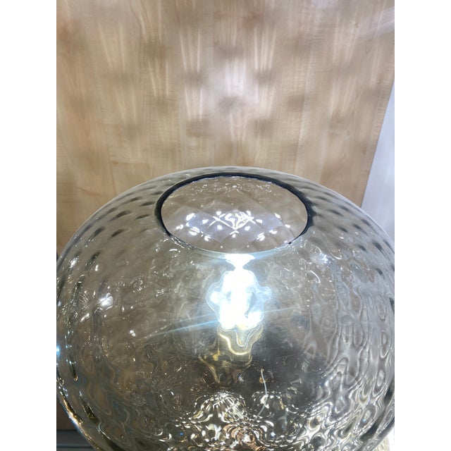 Contemporary "Ballotton" Fumè and Grey Murano Glass Floor Lamp For Sale - Image 9 of 12