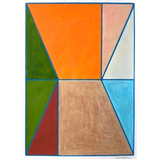 Geometric Shapes With Blue Outline For Sale