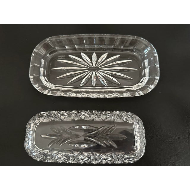 Contemporary Waterford Crystal Marquis Canterbury Covered Butter Dish For Sale - Image 3 of 7