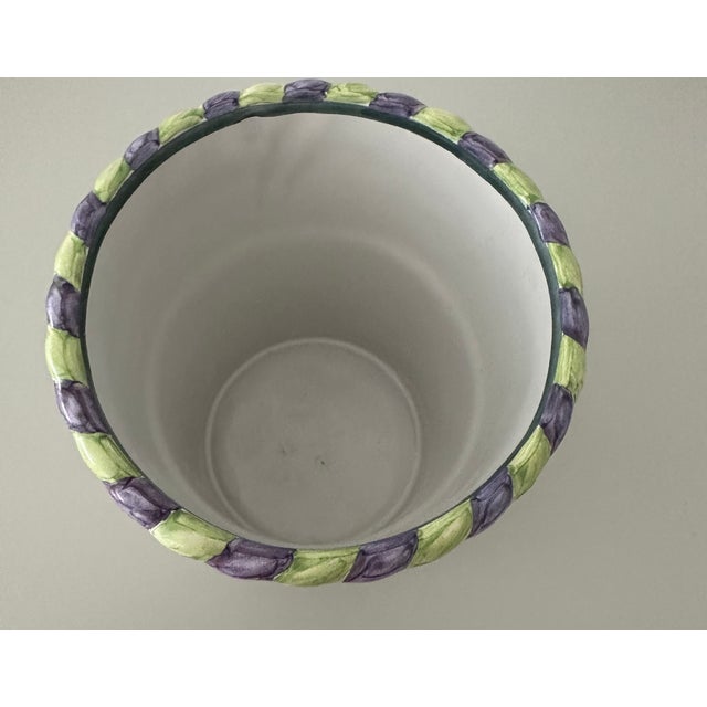 Mackenzie Childs Mackenzie-Childs Piccadilly Utensil Holder For Sale - Image 4 of 4