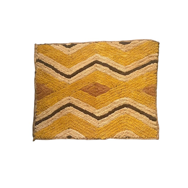 Superb Kuba Kasai Velvet Boutallah Raffia Textile , Zaire Africa with geometric design ,made of Raffia from Palm tree ,...