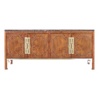 Mid-Century Modern Burl Wood Credenza by William Doezema for Mastercraft For Sale