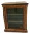 Antique Victorian English Walnut Inlaid Pier Cabinet Display, 1860s For Sale