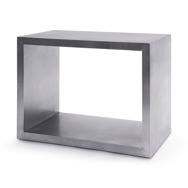 Modern Modern Greg Sheres Style Stainless Steel End Table with Shelf For Sale - Image 3 of 5