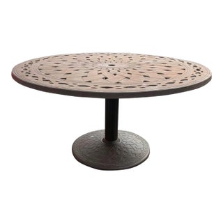 Telescope Cast Aluminum Large Patio Table For Sale