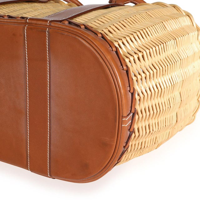 Fauve Barenia Wicker Osier Garden Party 36 For Sale In New York - Image 6 of 8