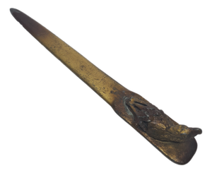 Art Nouveau Style Figurative Letters Knife, Poland, 1900s