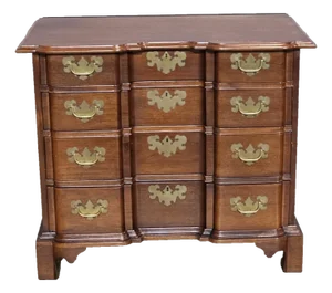 Baker Historical Charleston Collection Chippendale Chest of Drawers 4 Drawers