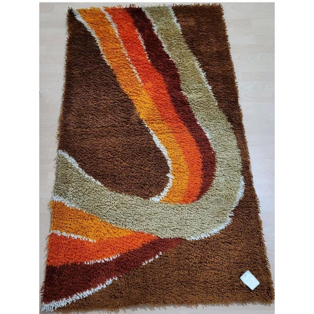 Mid-Century Modern Mid-Century Rug by Herforder Tromsoe, 1970s For Sale - Image 3 of 8