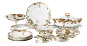 Porcelain Dinner Service from Limoges, Set of 79